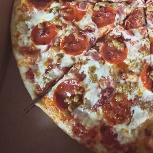2 Lunch Specialty Slices and a Fountain Drink.