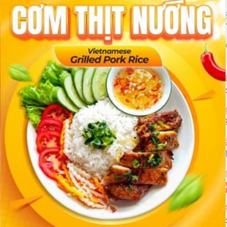 Grilled Pork Rice Platter / Cơm Thịt Nướng