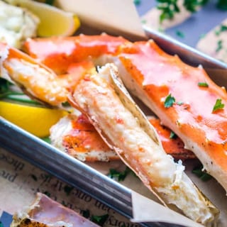 King Crab Legs with Singapore Chili Sauce
