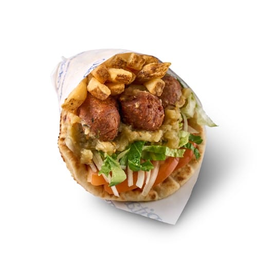 Plant Based Meatballs Pita.