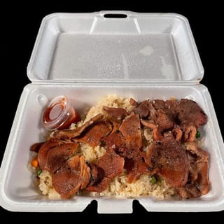 74. Cơm Chiên Thịt Nướng - Pork Over Fried Rice