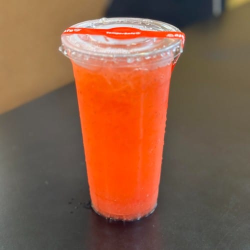 Homemade Strawberry Lemonade.