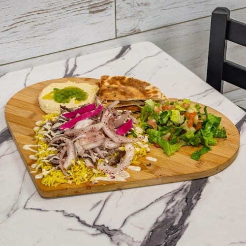 Beef & Lamb Shawarma Plate.