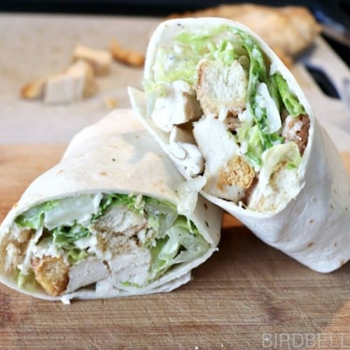 Grilled Chicken Caesar Wrap.
