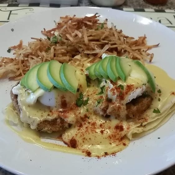 Crab Cake Benedict.