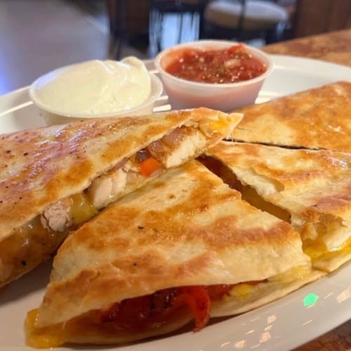 Chicken Fajita Quesadilla.