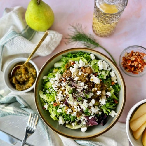 Sausage & Pear Salad.