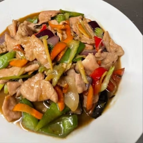 Fresh Ginger Sauce Stir Fried.