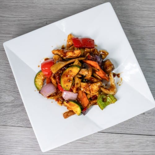 17. Chicken with Garlic Sauce (Spicy).