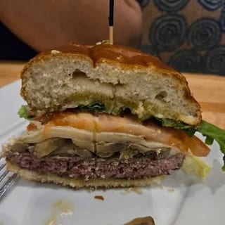 Mushroom Swiss Burger