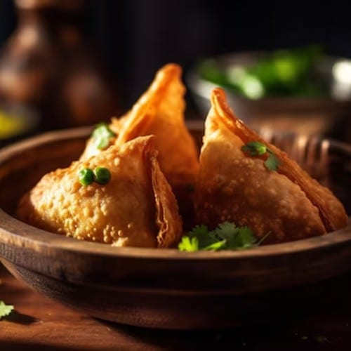 Veg Samosa (2 pcs).