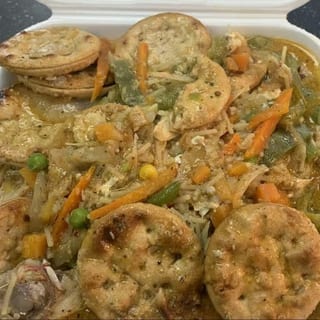 Steamed Fish & Crackers