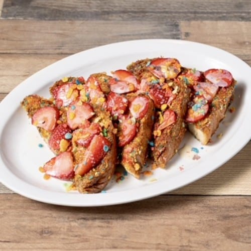 Fruity Pebbles French Toast.