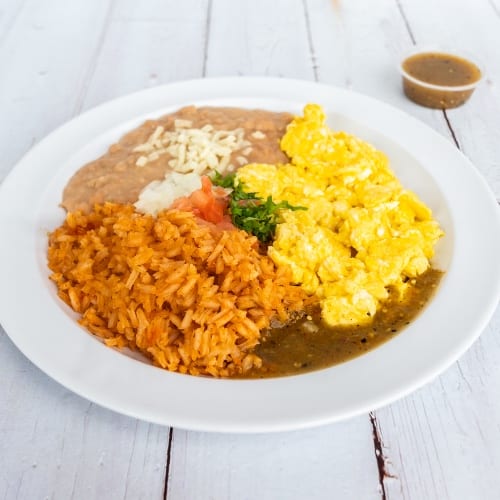 Scrambled Eggs Plate.