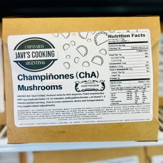Champiñones-ChA (4 Pack) Frozen Empanadas
