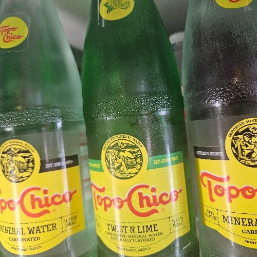 Topo Chico Sparkling Water.