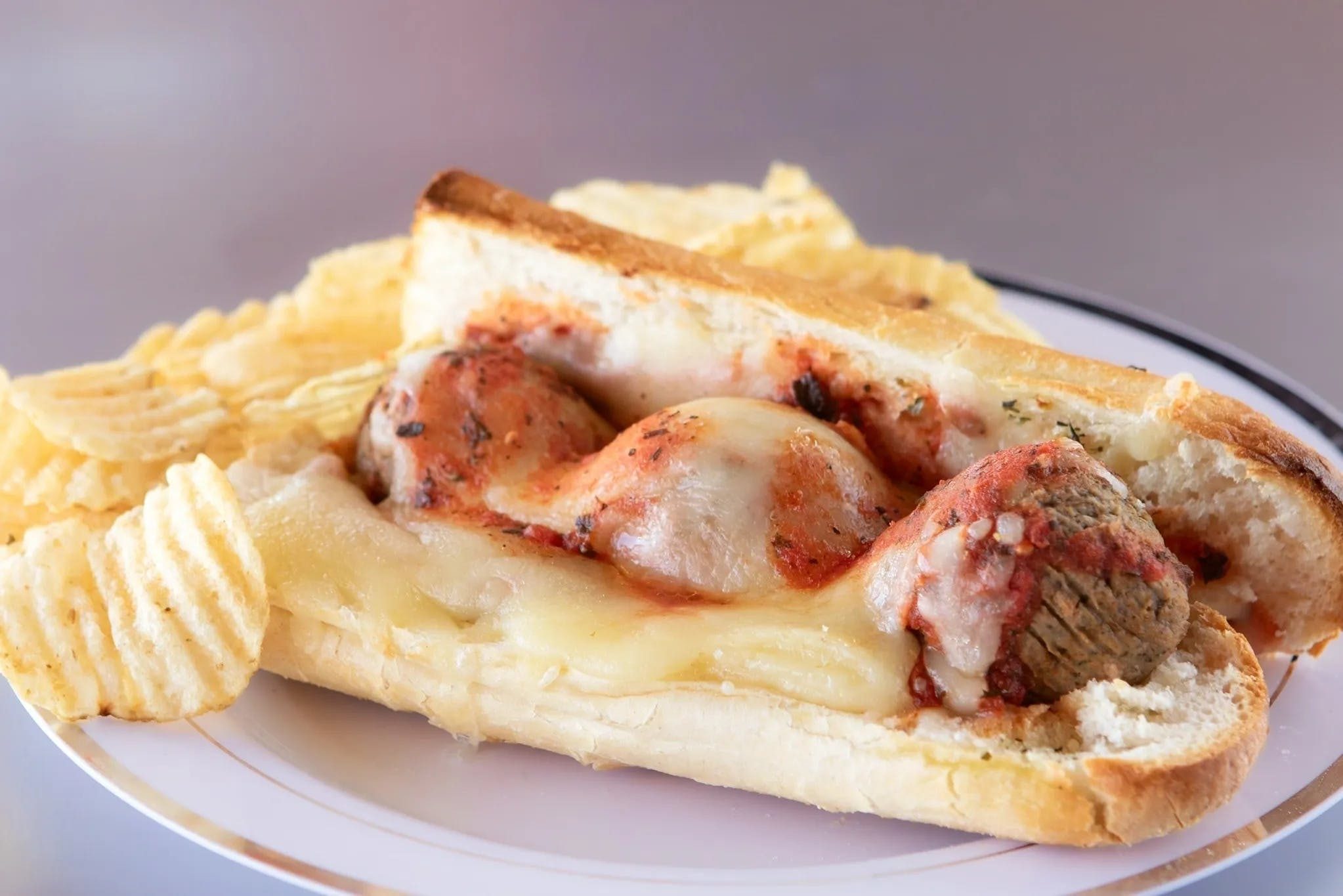 Meat Parmesan Sandwich.