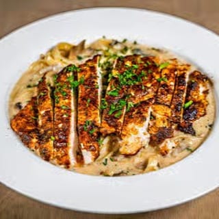 Blackened Chicken Alfredo Pasta
