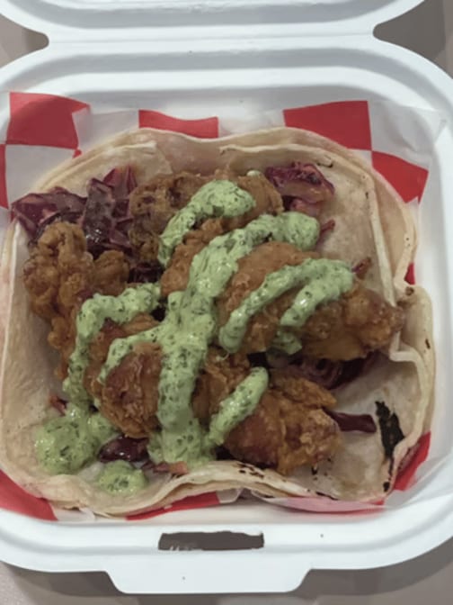 Fried Chicken Taco.