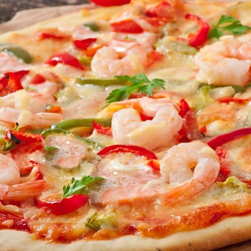 Cajun Shrimp Pizza.
