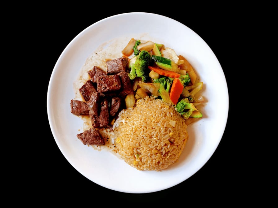 Lunch Hibachi Steak.