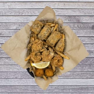 Jumbo Shrimp (6) & Boudin Balls (4)