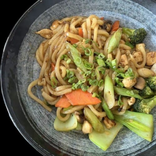 Vegetable Udon Stir Fried.