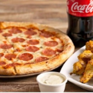 Spec. #2; One 16” Pizza, 10 Wings, & 2 Liter Soda.