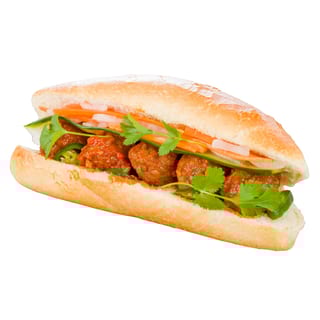 B10. Banh Mi Xiu Mai (Meatballs)