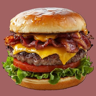 Bacon Cheese Burger Sandwich