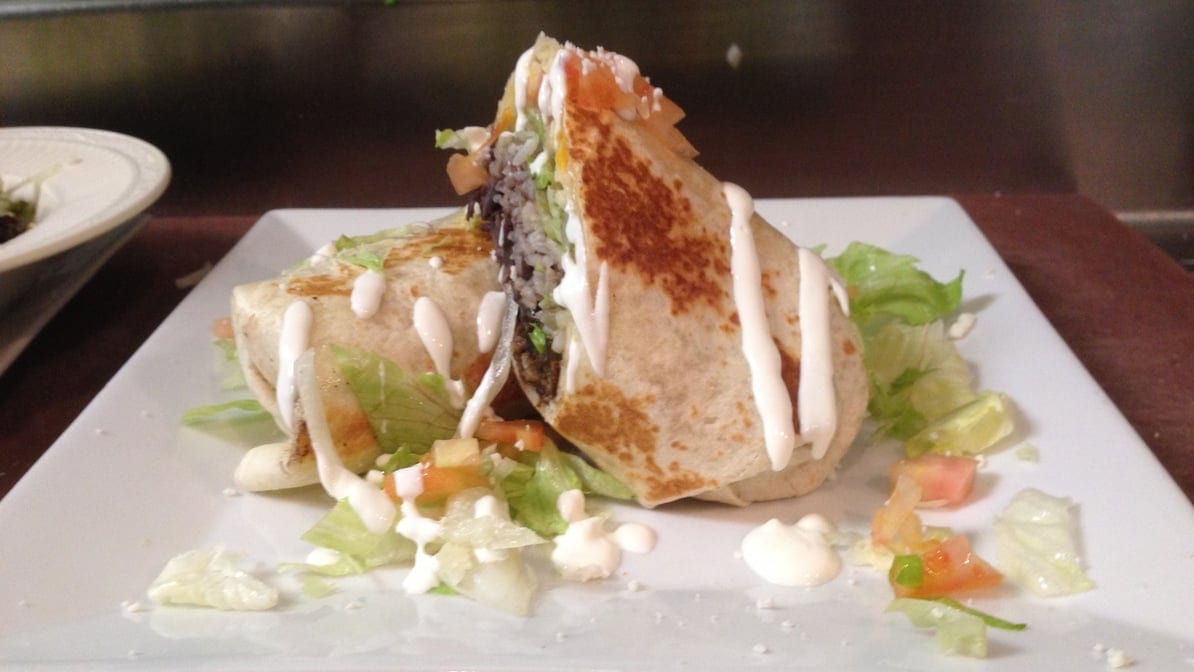 Traditional Burrito Lunch.