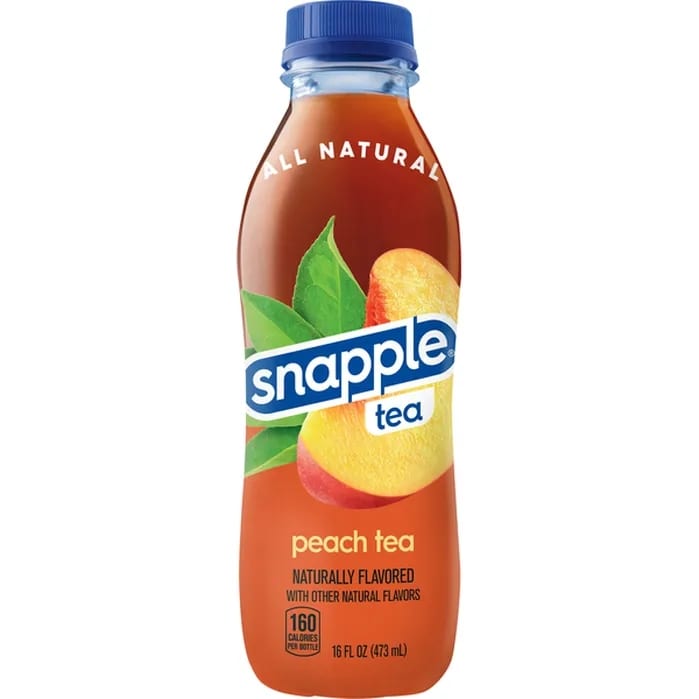 Snapple Peach Tea.
