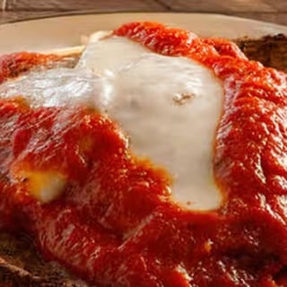 Eggplant Parmigiana with Spaghetti Pasta