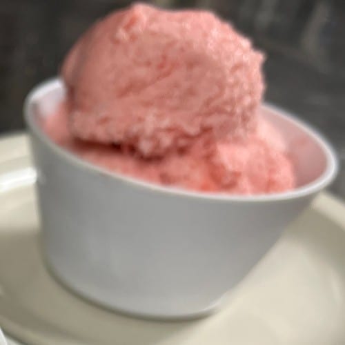 Scoop of Strawberry Ice Cream.