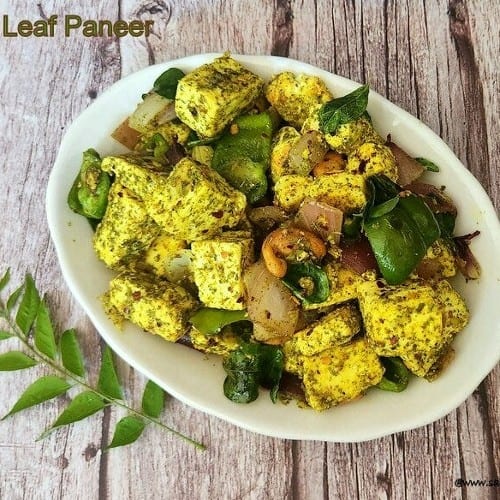 Karivepaku Podi Paneer.
