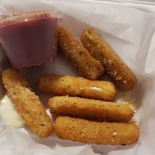 Golden Fried Mozzarella Sticks
