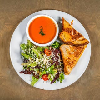 Grilled Cheese Sandwich, Tomato Soup & House Salad