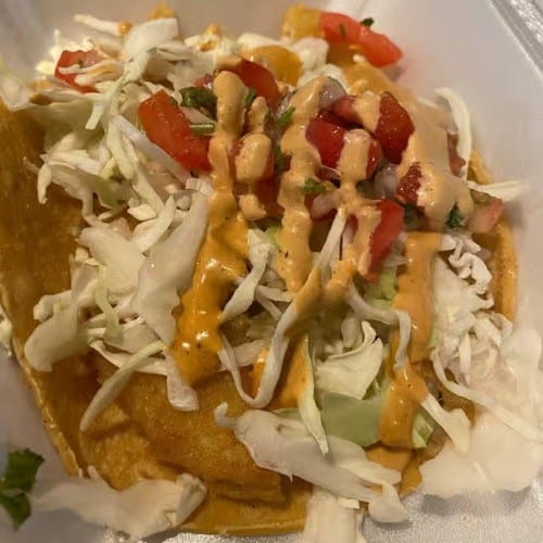 Combo #15 Two Fish Tacos Plate.