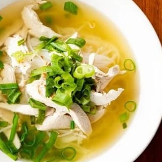 Chicken with Rice Noodle Soup - Hu Tieu Ga