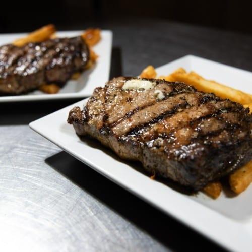 Open Flame Grilled Rib-Eye.