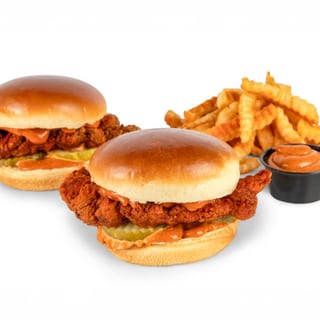2 Clucker Sliders & Fries