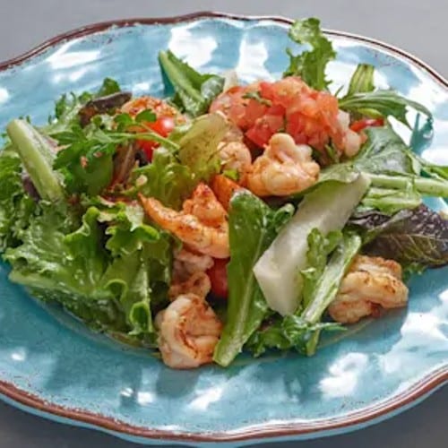 Shrimp Spring Mix Salad.
