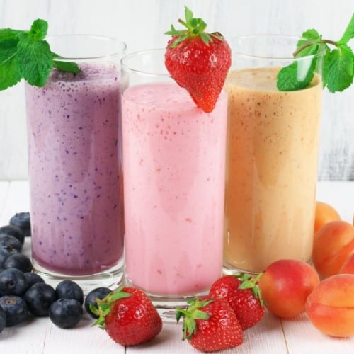 Fruit smoothie.