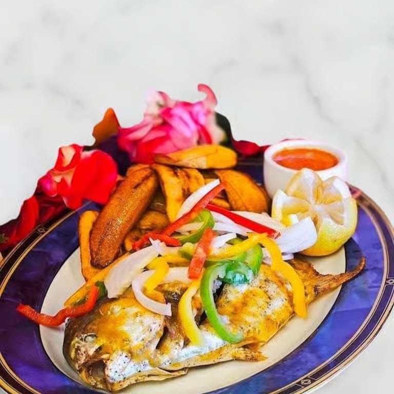 Grilled Pompano Fish.