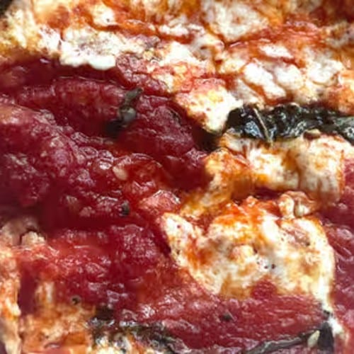 Semolina Margarita Pizza.