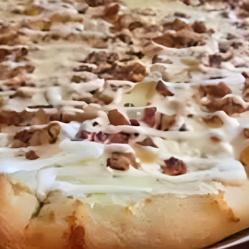 Chicken Bacon Ranch Pizza.