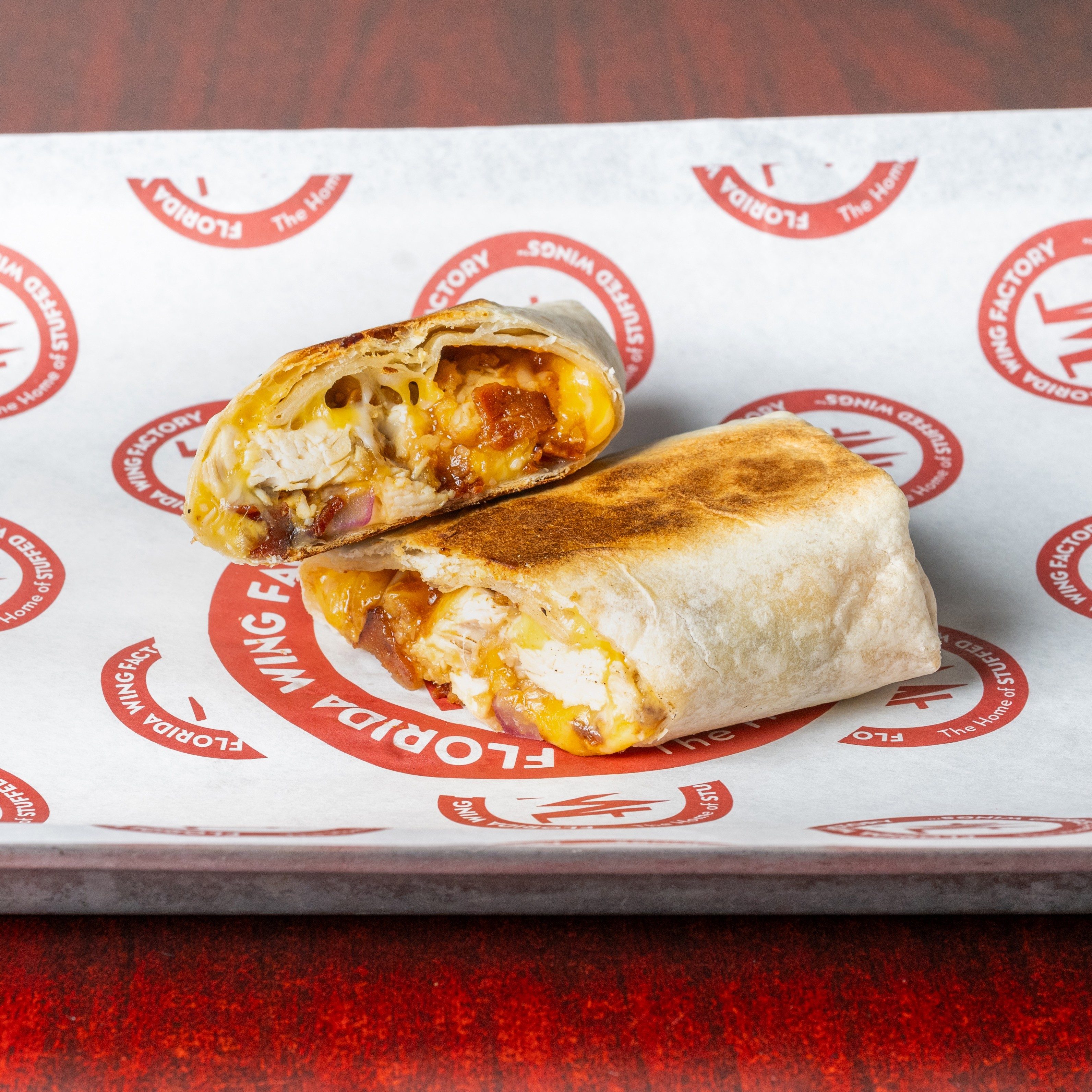 BBQ Chicken Pressed Wrap Combo.