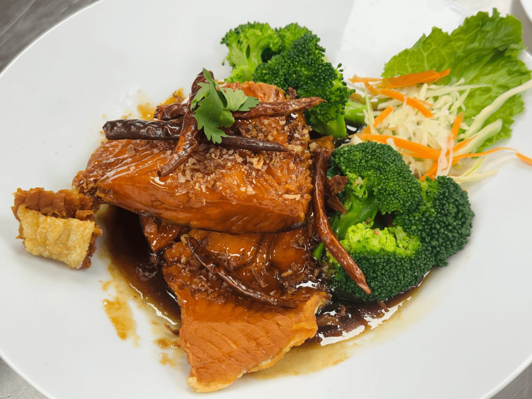 Salmon Tamarind Sauce.