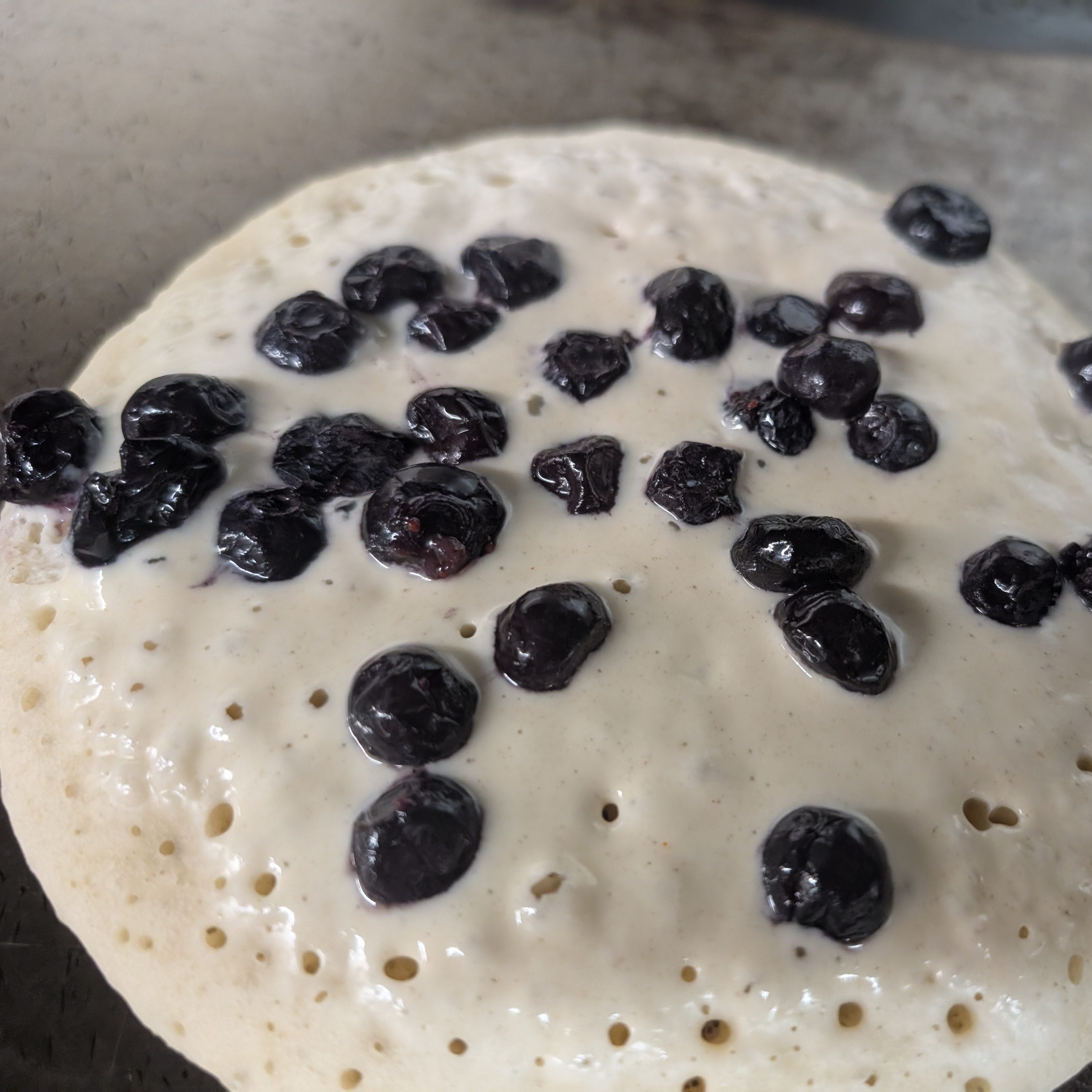 3 Blue Berry Pancakes.