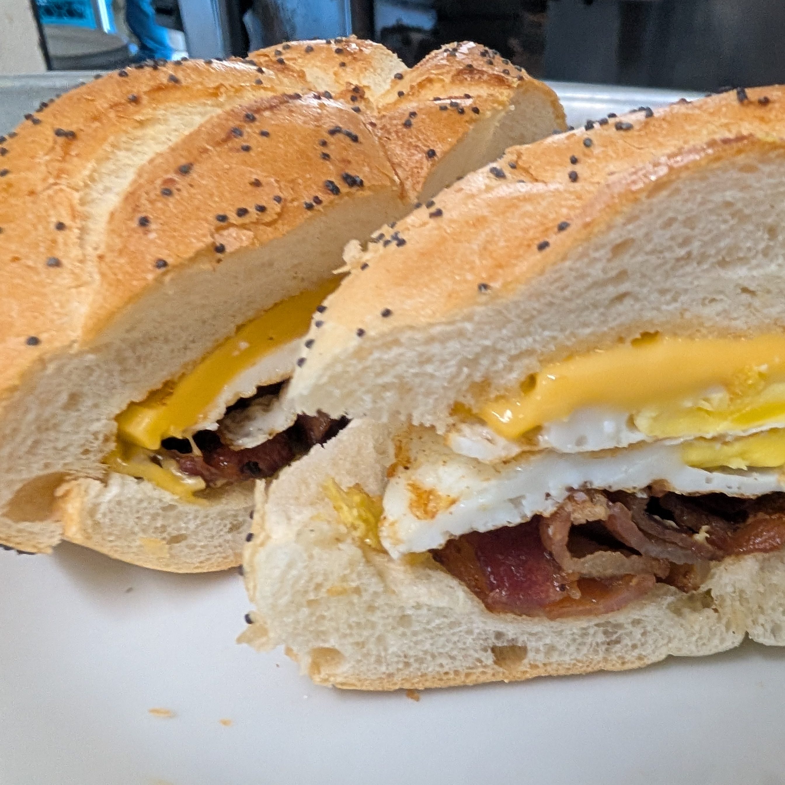 Turkey Bacon & Egg Sandwich.